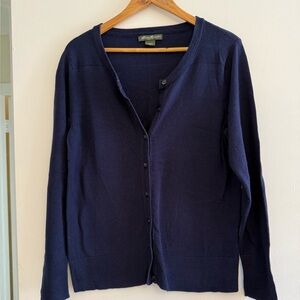 Eddie Bauer Navy Blue Cardigan